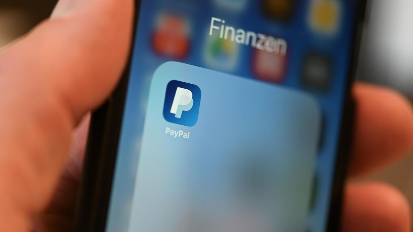 Paypal Applikation auf einem Smartphone.
