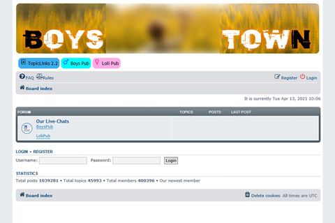 Screenshot der vom Bundeskriminalamt abgeschalteten kriminellen Plattform "Boystown"