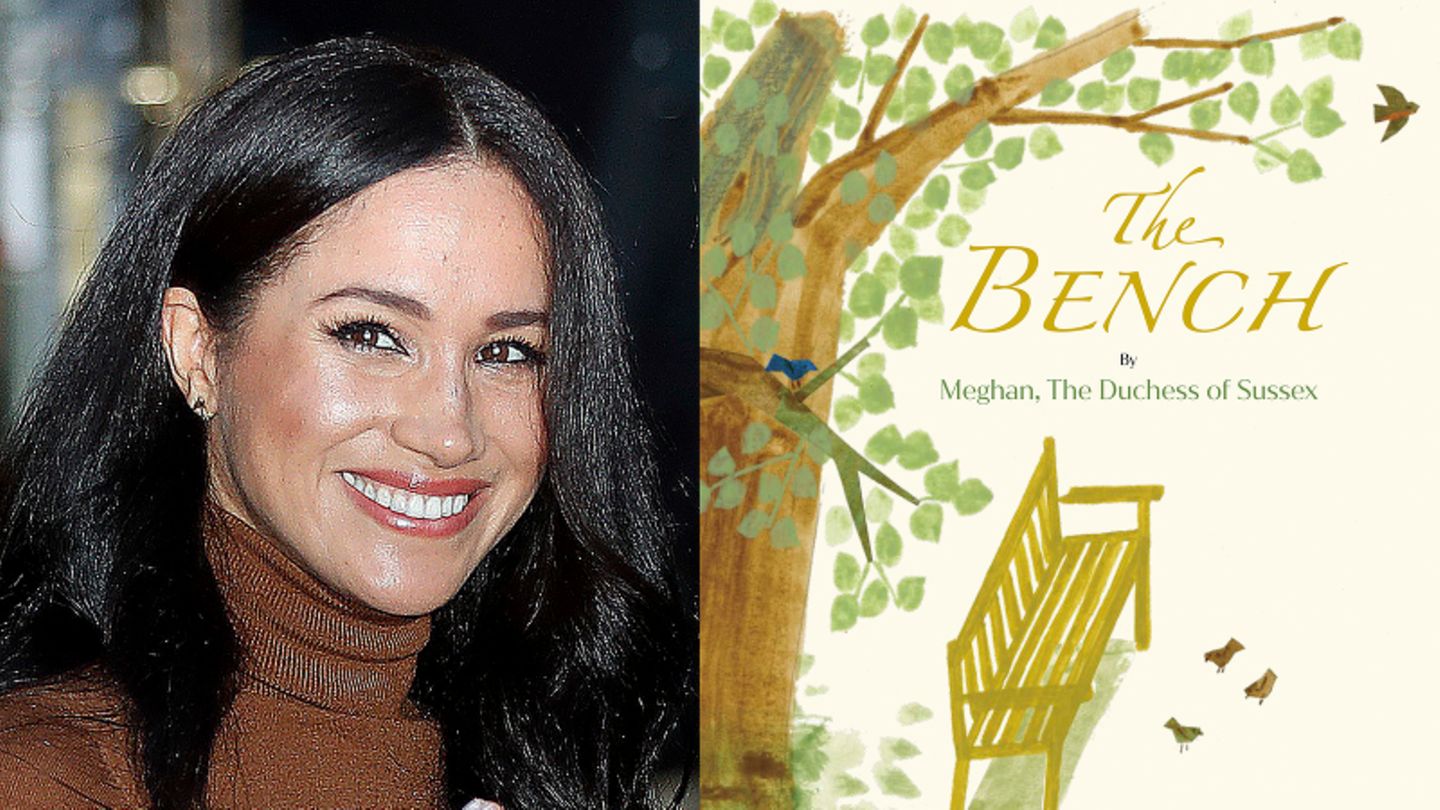 links: Meghan Markle, rechts: Cover von "The Bench"