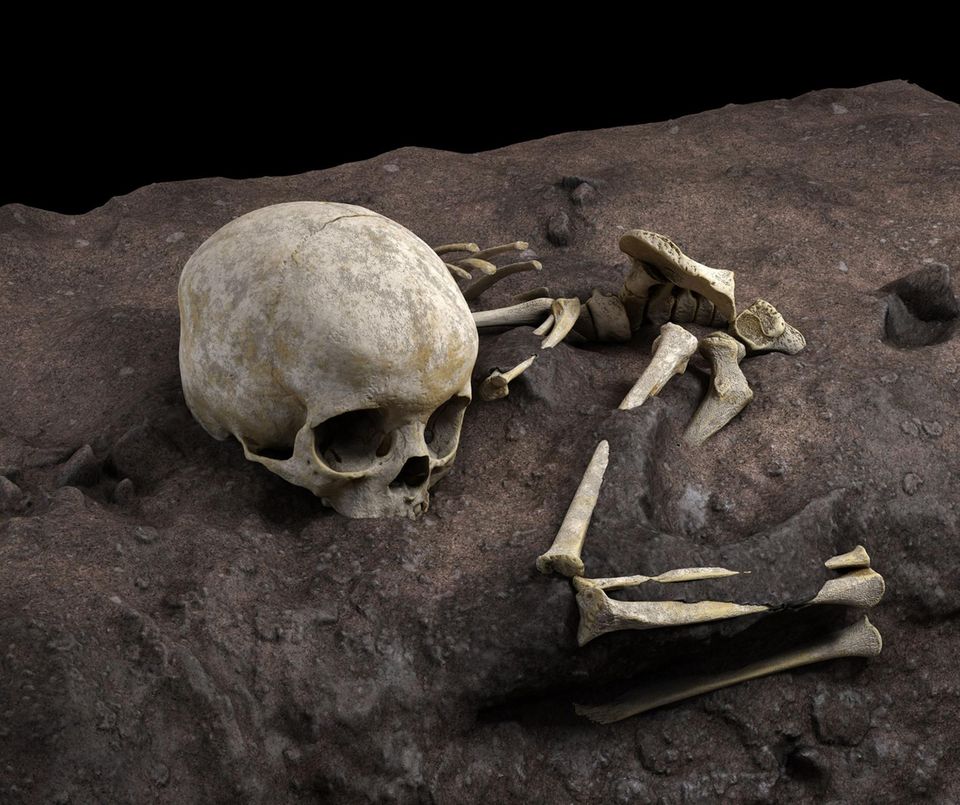 Archäologie: Das Kind wurde mit großer Sorgfalt beigesetzt Das Kind wurde mit großer Sorgfalt beigesetzt