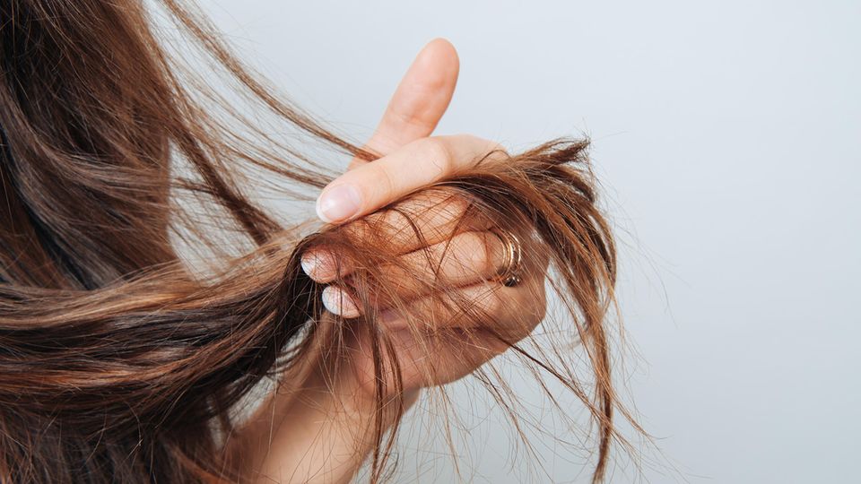 Haarpflege bedeutet: Spliss regelmäßig entfernen, um Haarbruch zu vermeiden.