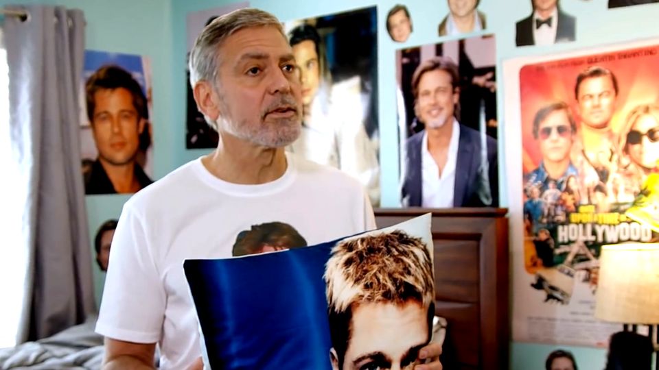 Urkomische Werbekampagne: So denkt George Clooney wirklich von Brad Pitt Urkomische Werbekampagne: So denkt George Clooney wirklich von Brad Pitt