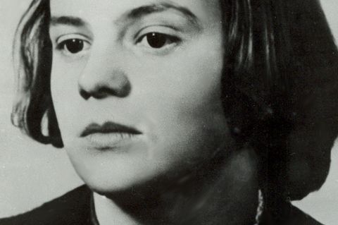 Undatiertes Foto von Sophie Scholl, die als Mitglied der Münchner Widerstandsbewegung "Weisse Rose" vom NS-Regime 1943 hingerichtet wurde