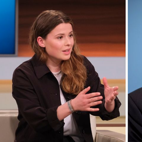 Klimaaktivistin Luisa Neubauer (l.) in der Sendung "Anne Will"