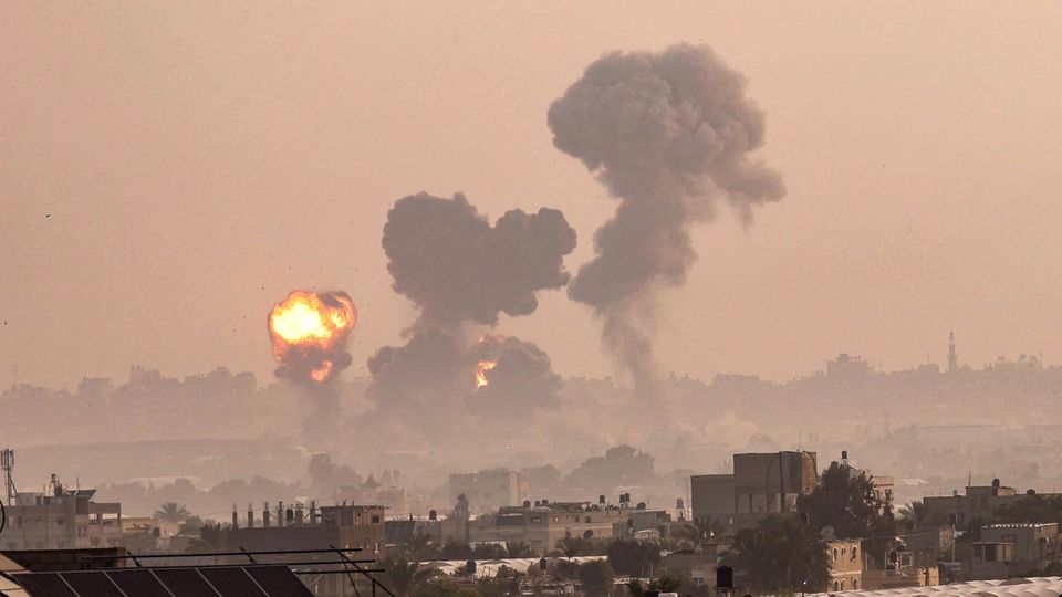 Angriffe von Israels Luftwaffe auf Gazastreifen