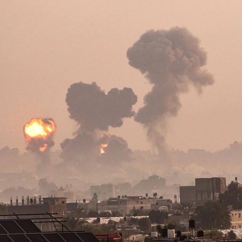 Angriffe von Israels Luftwaffe auf Gazastreifen