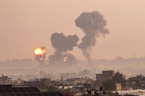 Angriffe von Israels Luftwaffe auf Gazastreifen