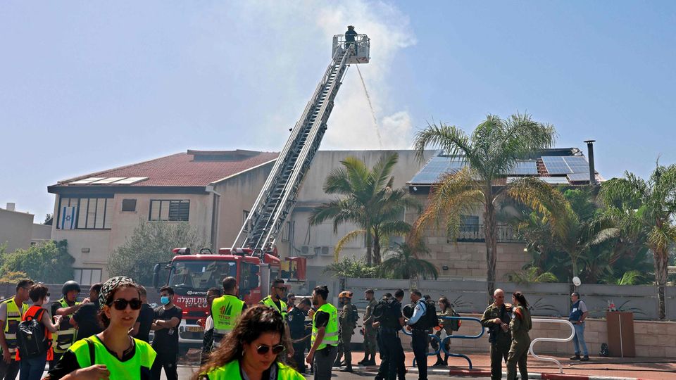 Haus von Hamas-Rakete getroffen Haus von Hamas-Rakete getroffen