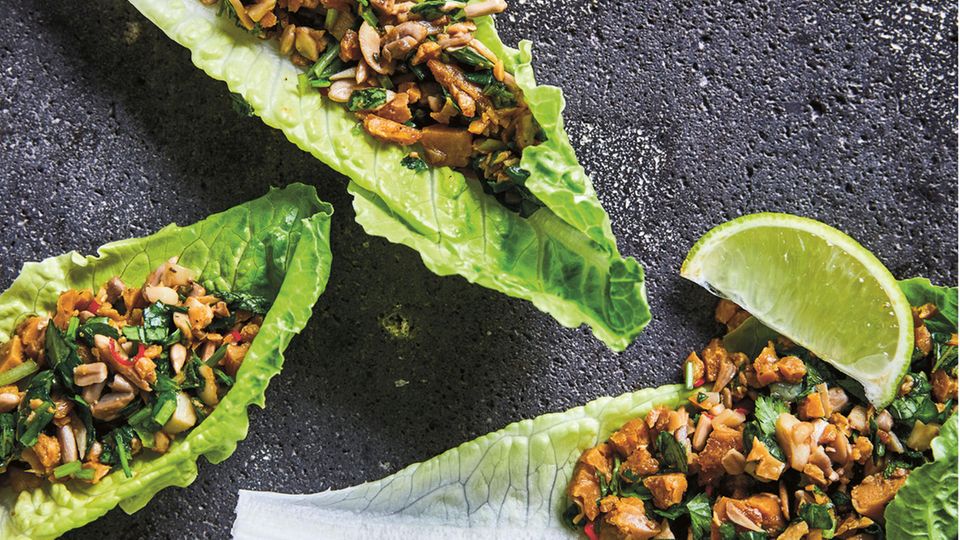 Klimafreundlich kochen: Laab Gai ohne Fleisch Laab Gai ohne Fleisch