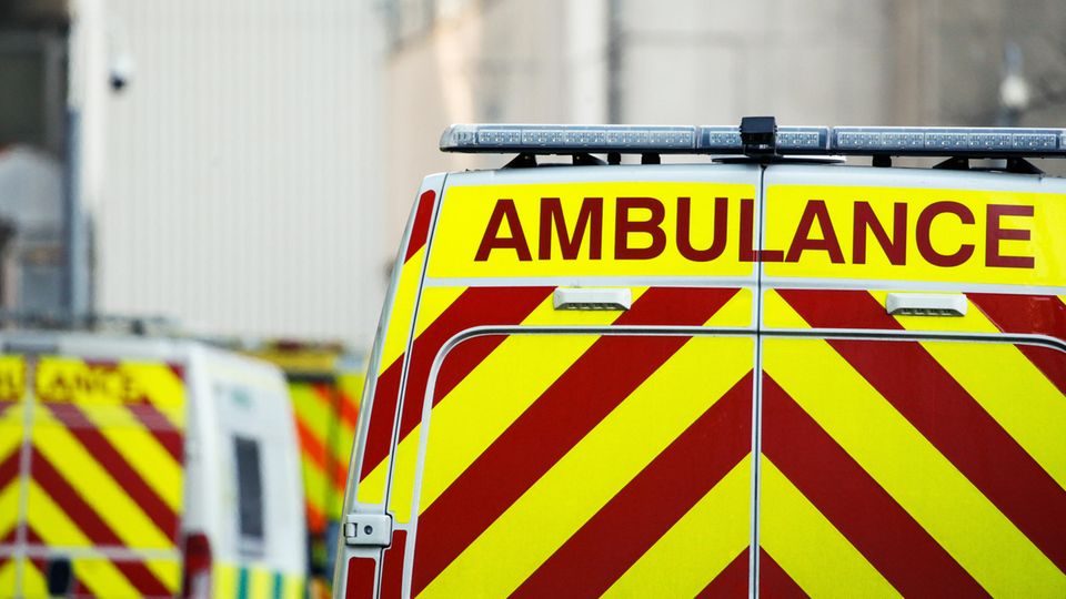 Ein Krankenwagen als Symbolfoto für eine Geschichte aus Blackpool