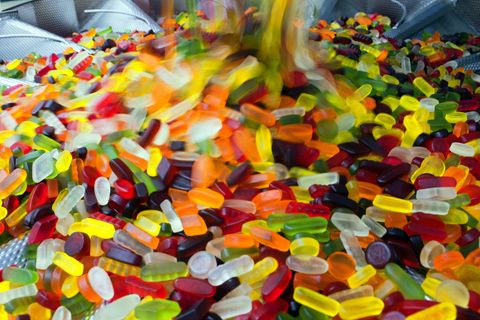 Bunte Weingummis