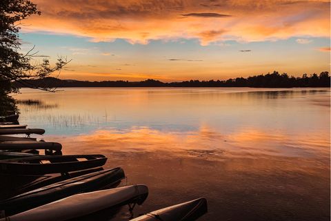 der Staffelsee bei Sonnenuntergang