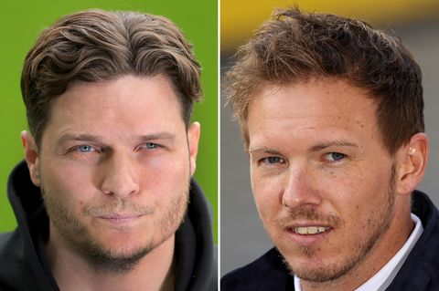 Die Trainer der Pokalfinalisten: Edin Terzic (BVB), Julian Nageslamm (RB Leipzig)