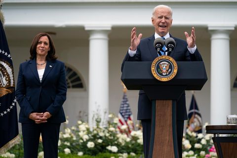Joe Biden, US-Präsident, spricht über aktualisierte Richtlinien für Maskenmandate