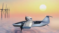 Anders als beim Airfish 8 mit seinen umgekehrten Delta-Flügeln ist das Tragfächen-Design konventionell. 