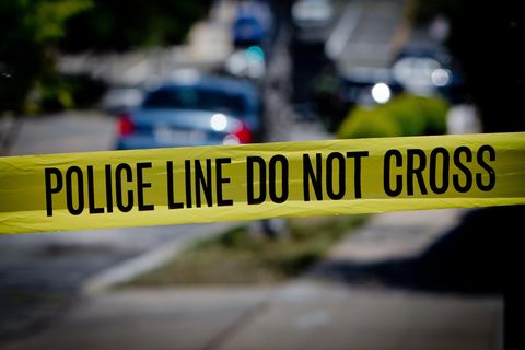 Ein Polizeiabsperrband in den USA