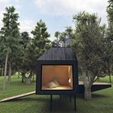 Monte Generoso, Tessin: Momò Bellavista  Wer an der Zwischenstation Bellavista der Bahn auf den schweizerisch-italienischer Grenzberg Monte Generoso aussteigt und für dieses Micro-Habitat eine Reservierung hat, darf sich auf eine Nacht in einem komfortablen Doppelbett auf 1200 Höhe Metern freuen.