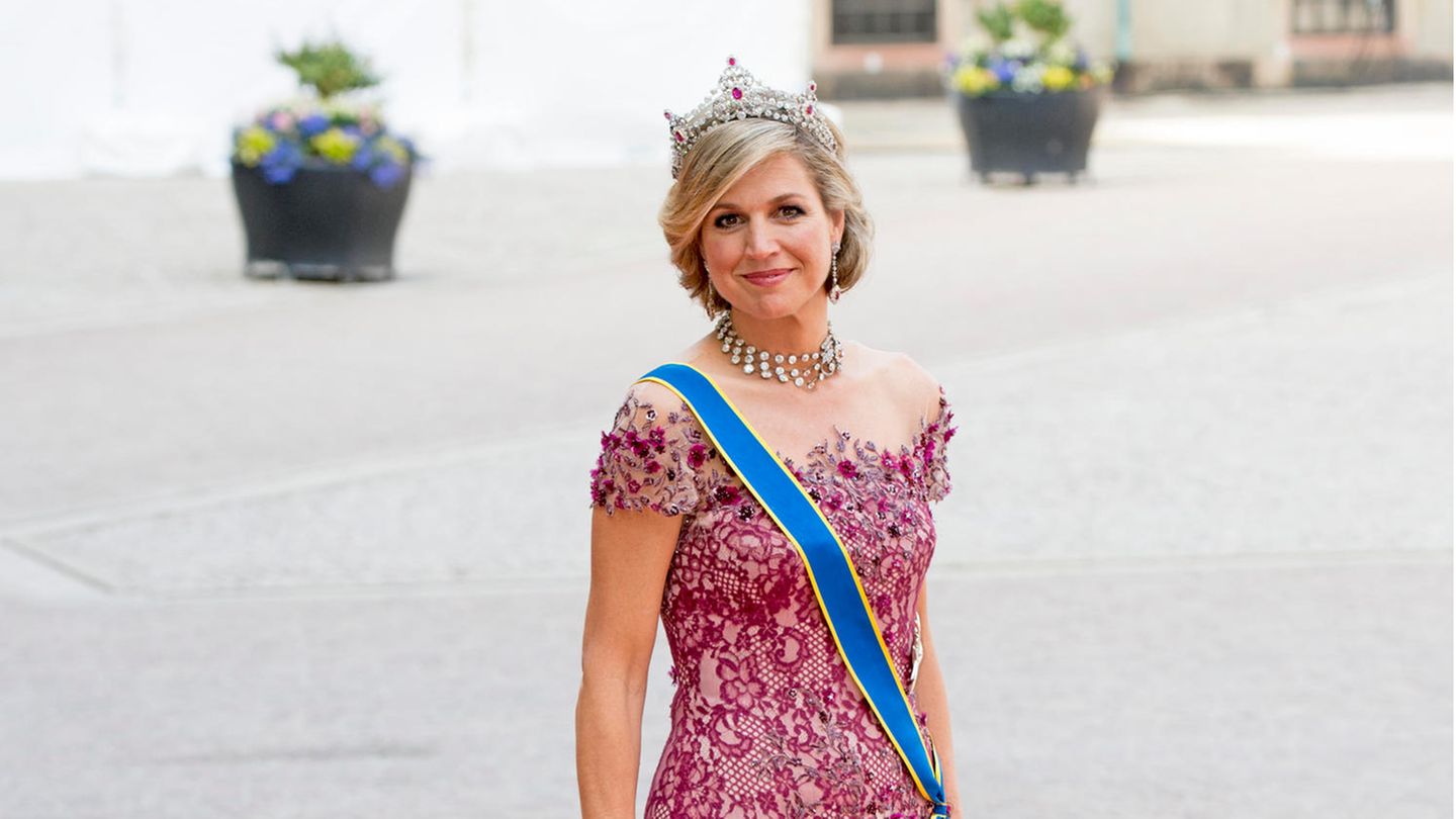 Königin Máxima Königin Máxima in feiner Garderobe auf dem roten Teppich