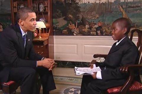 Damon Weaver interviewt Barack Obama