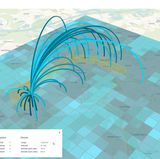 Die Simulation zeigt die Nutzung des Radschnellweges bei einem konreten Streckenverkauf an.