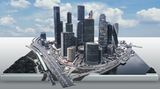 In einem "Virtual Twin" kann eine Stadt simuliert werden.