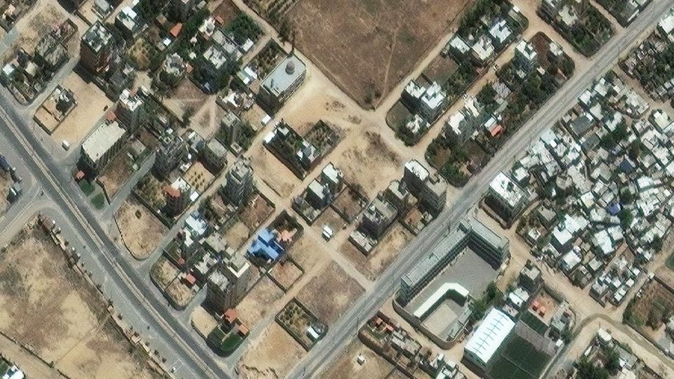 Satellitenaufnahme aus dem Gaza-Streifen