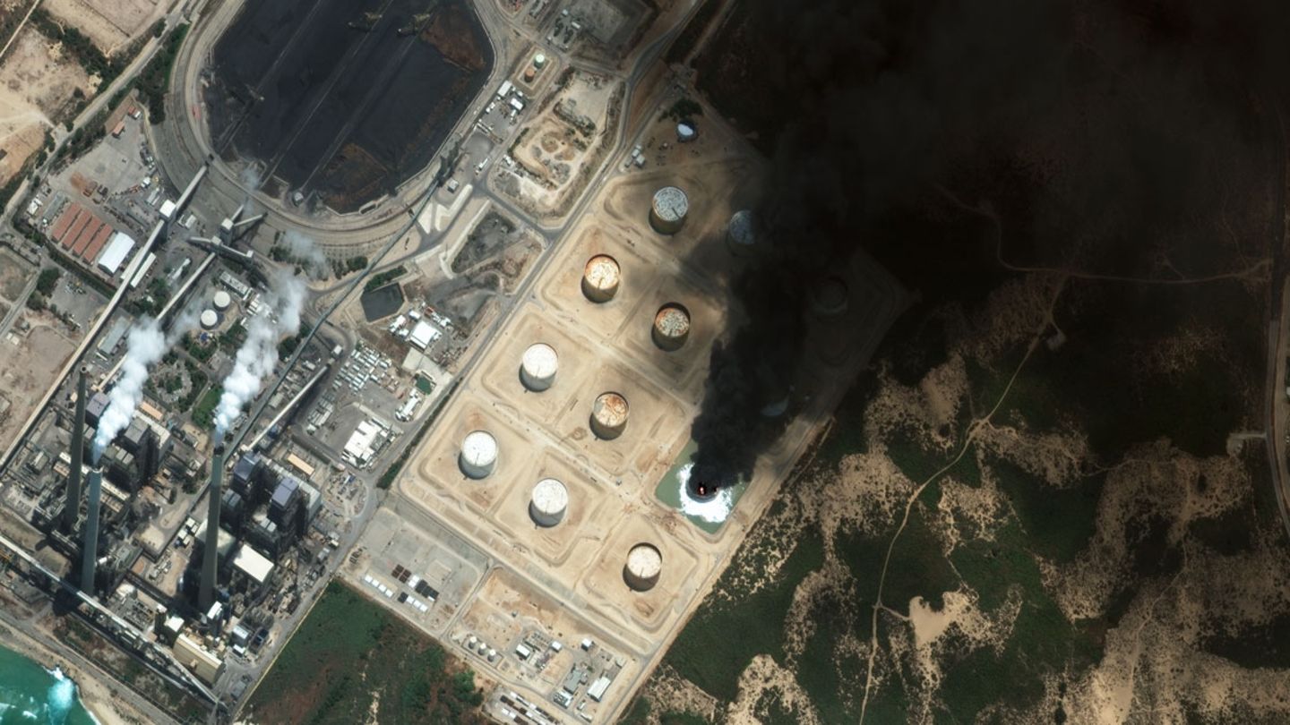 Satellitenaufnahme aus dem Gaza-Streifen