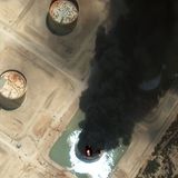 Satellitenaufnahme aus dem Gaza-Streifen