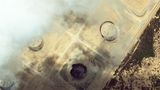 Satellitenaufnahme aus dem Gaza-Streifen
