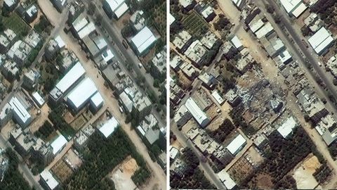 Satellitenaufnahmen aus dem Gaza-Streifen