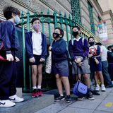 Schulkinder in Buenos Aires