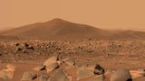 Blick auf den Hügel Santa Cruz auf dem Mars