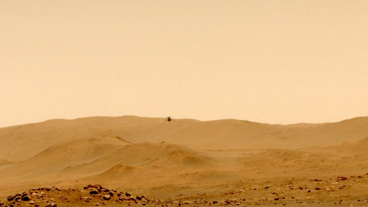 Mars Helicopter Ingenuity fliegt Mars Helicopter Ingenuity fliegt