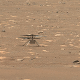 Gif - schnell gegenläufige Rotation der Rotorblätter von Ingenuity