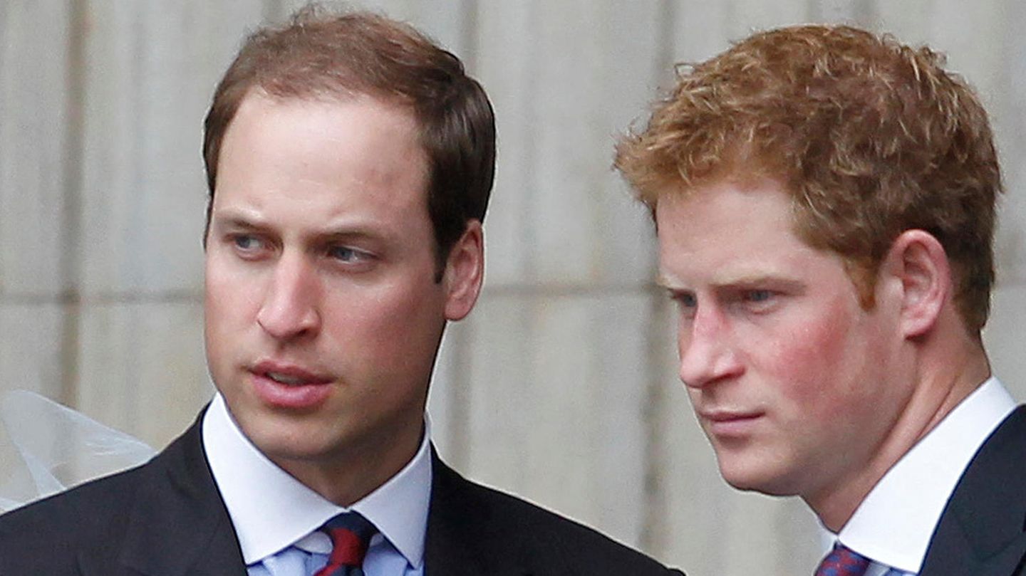 Die Prinzen William (l.) und Harry