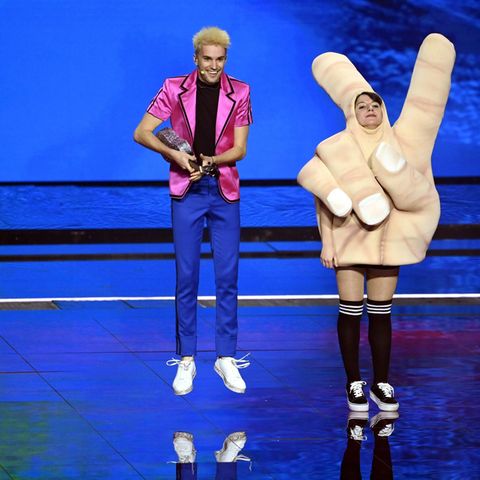 Der deutsche Kandidat Jendrik beim Eurovision Song Contest in Rotterdam