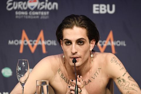Maneskin-Sänger Damiano David hatte die Drogenvorwürfe gegen ihn noch in der Finalnacht dementiert