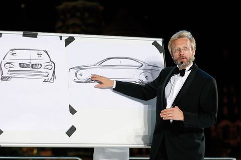 Chris Bangle präsentiert das BMW-Design auf dem Roten Platz in Moskau