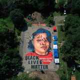 Ein Kunstwerk in Gedenken an Breonna Taylor, die bei einem Polizeieinsatz getötet wurde