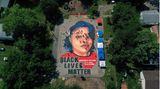 Ein Kunstwerk in Gedenken an Breonna Taylor, die bei einem Polizeieinsatz getötet wurde