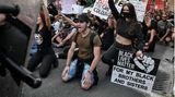 Eine "Black Lives Matter"-Demonstration in Athen, Griechenland