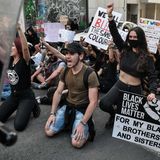 Eine "Black Lives Matter"-Demonstration in Athen, Griechenland