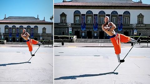 "Moderner Shaolin" trotzt der Schwerkraft