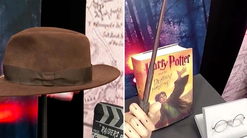 Hollywood-Filmrequisiten : "Indiana Jones"-Hut und Harry Potters Zauberstab kommen unter den Hammer Hollywood-Filmrequisiten : "Indiana Jones"-Hut und Harry Potters Zauberstab kommen unter den Hammer