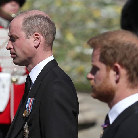 William und Harry bei der Beerdigung von Prinz Philip