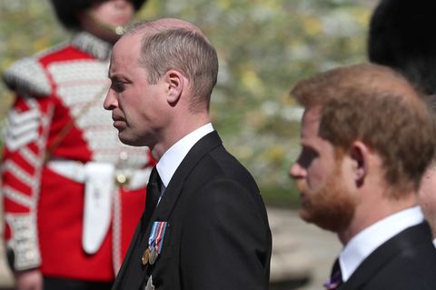 William und Harry bei der Beerdigung von Prinz Philip