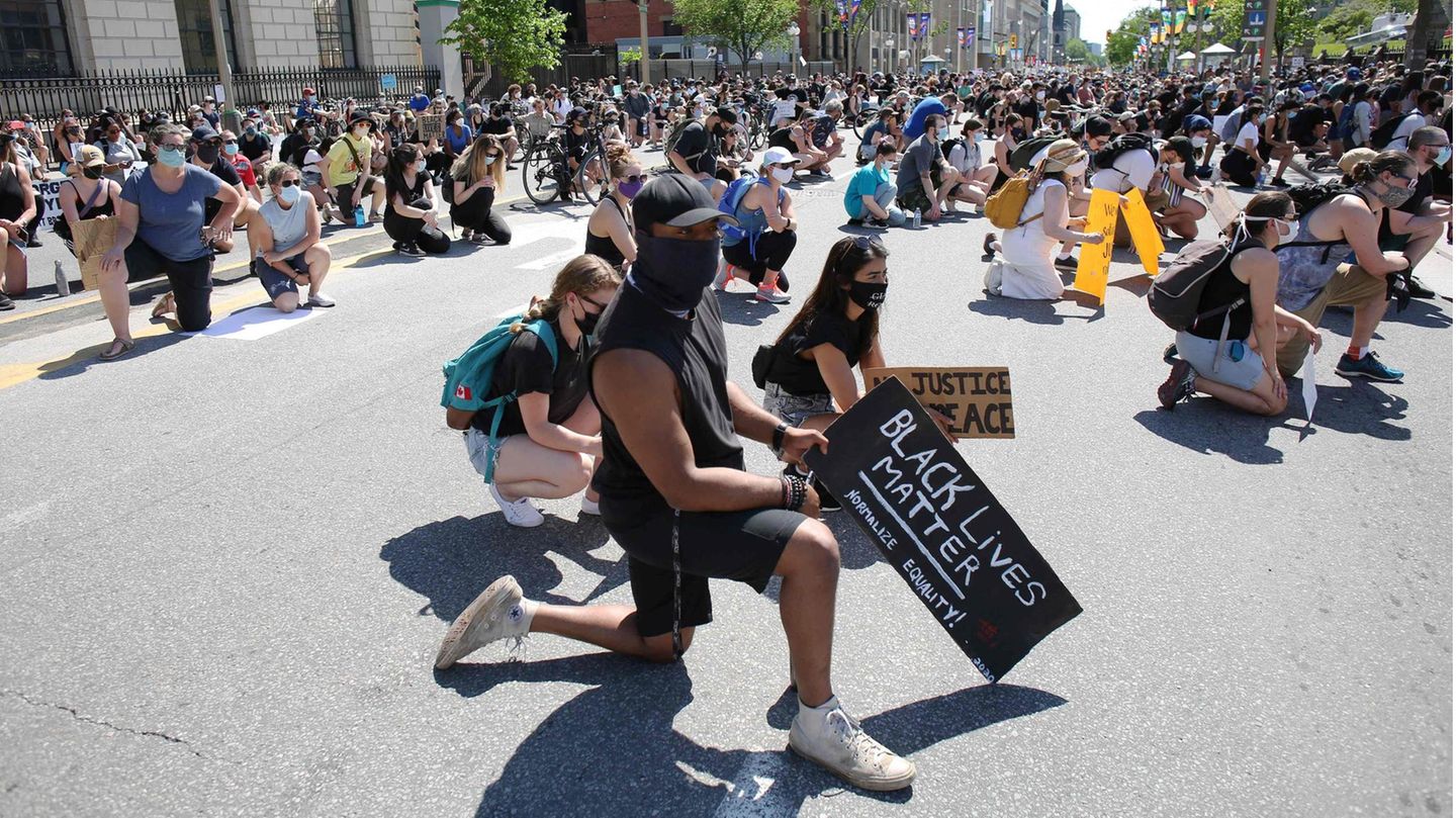 Eine "Black Lives Matter"-Demonstration im kanadischen Ottawa