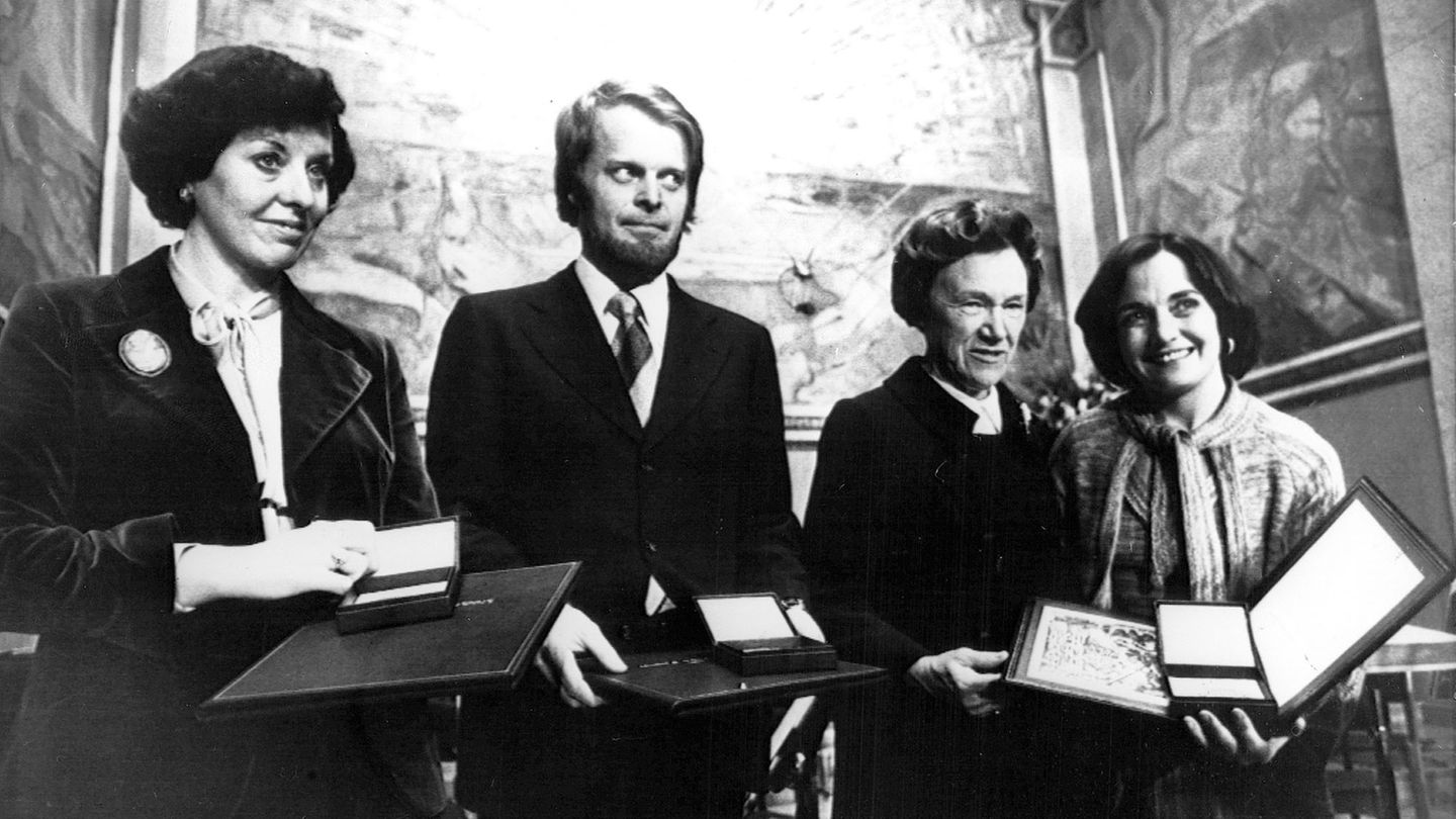 Mitglieder von Amnesty International bei der Verleihung des Friedensnobelpreis
