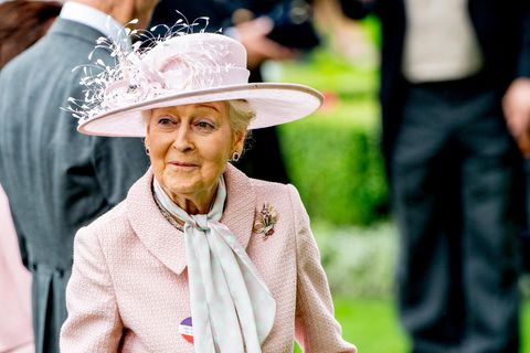 Prinzessin Alexandra bei einem Pferderennen in Ascot.