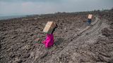 Flucht vor dem Vulkan Nyiragongo